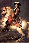 Louis XIV : peinture équestre