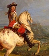 Louis XIV : peinture équestre siege Besancon